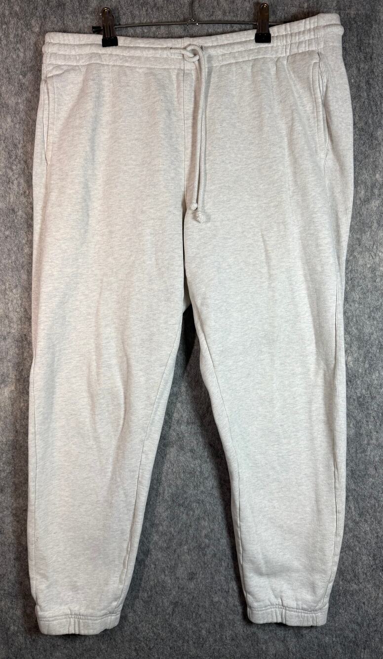 Tna Womens CozyAF Fleece Sweatpant Joggers Large Gray Drawstring Stretch
